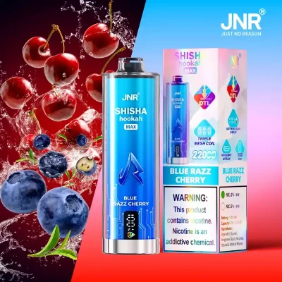 JNR Shisha Max 22K Blue Razz Cherry | 22000 Puffs Disposable Vape